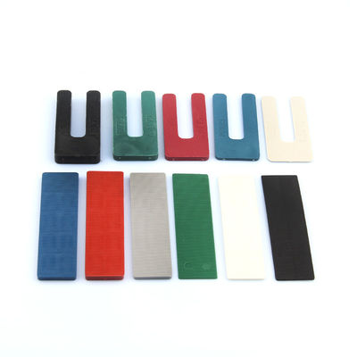 Lightweight Plastic Glazing Packers Shims Colorful Plastic Flat Packers
