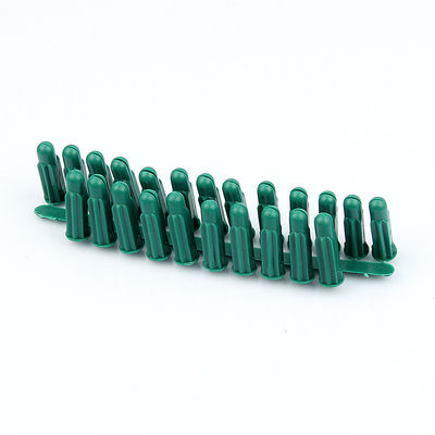 OEM Green Plastic Wall Plugs 8MM X 30MM Lightweight ISO9001
