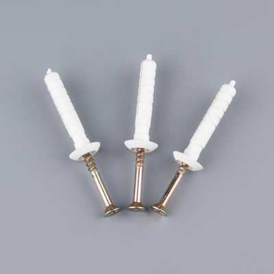 PA Nylon Hammer Drive Pin Anchor Mushroom Head With Coloured Screw Nail