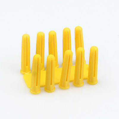 HDPE Plastic Wall Plugs Fixing 5.5MM X 34MM Blue Color Lightweight